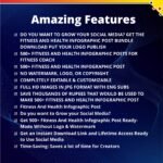 500+ Fitness and Health Infographic Post - Advanced Course for Fitness Coach - Image 4