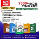 7500+ AI Powered Excel Templates!