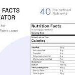 Nutrition Facts Label Creator (Gutenberg Block)
