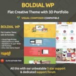 Boldial WP - Flat Creative Theme with 3D Portfolio