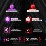 Neon Social Media Lower Thirds V2