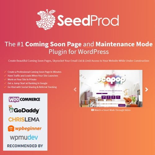SeedProd-Coming-Soon-Pro-WordPress-Coming-Soon-Pages-Maintenance-Mode.jpg SeedProd Coming Soon Pro - WordPress Coming Soon Pages & Maintenance Mode - Image 1